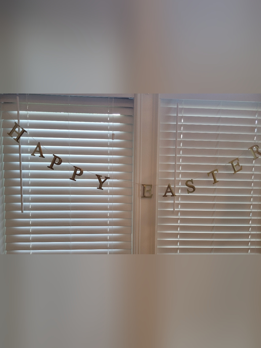 Threshold Gold Easter Garland, Happy Easter
